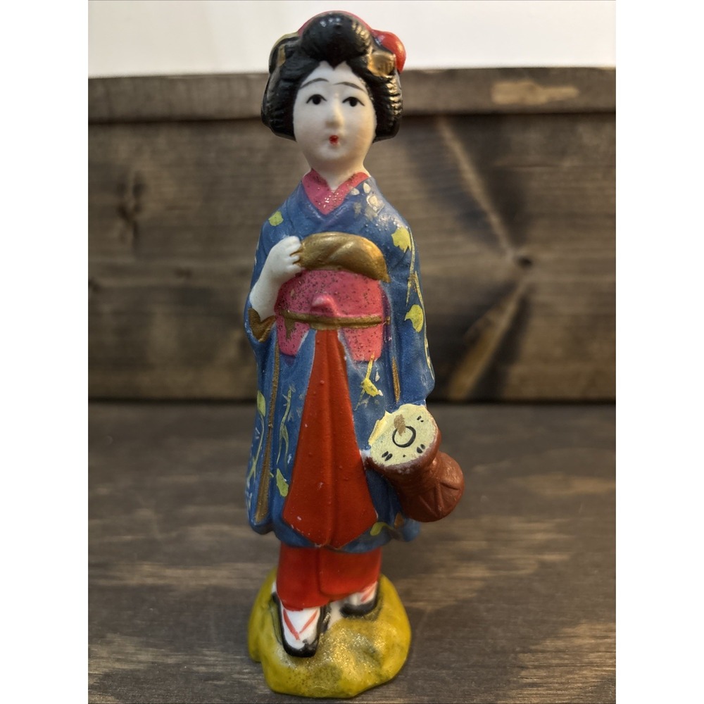 Vintage Japanese Small Geisha Statue